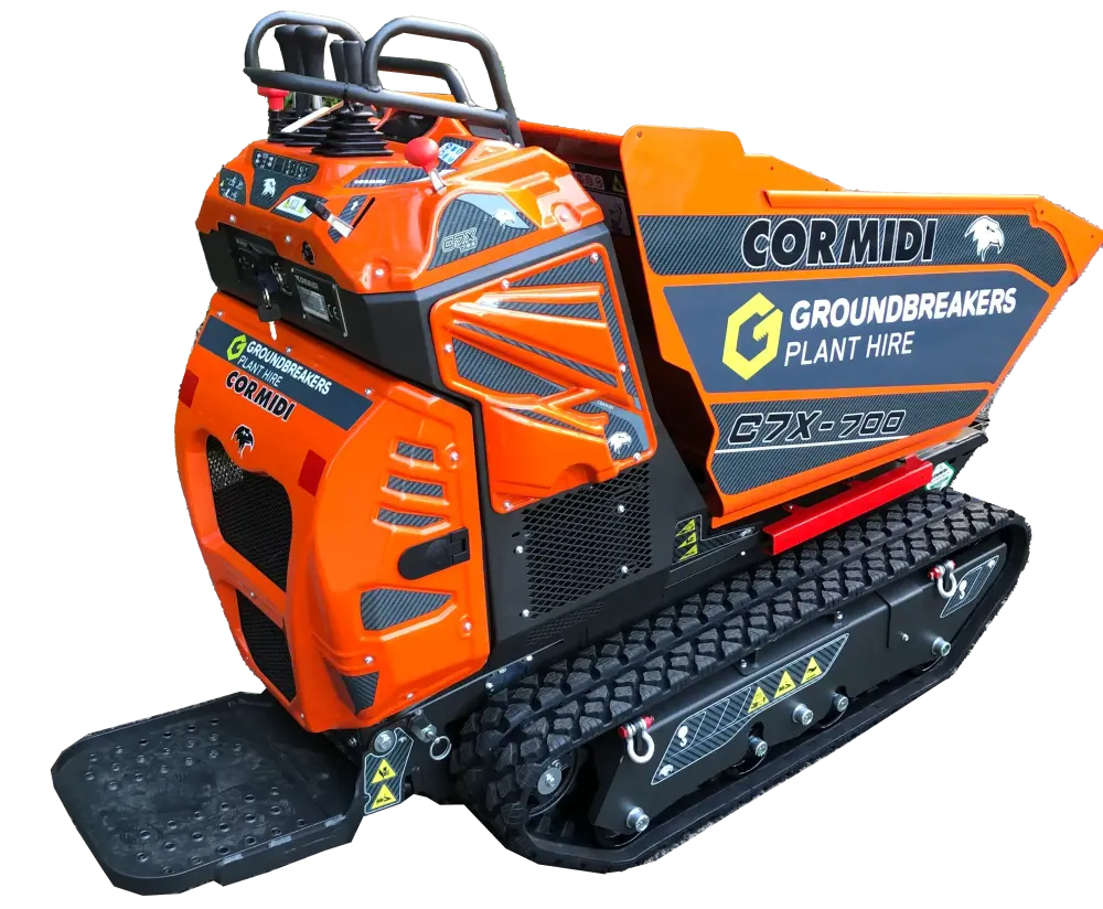 Cormidi C7X tracked mini dumper in Groundbreakers livery